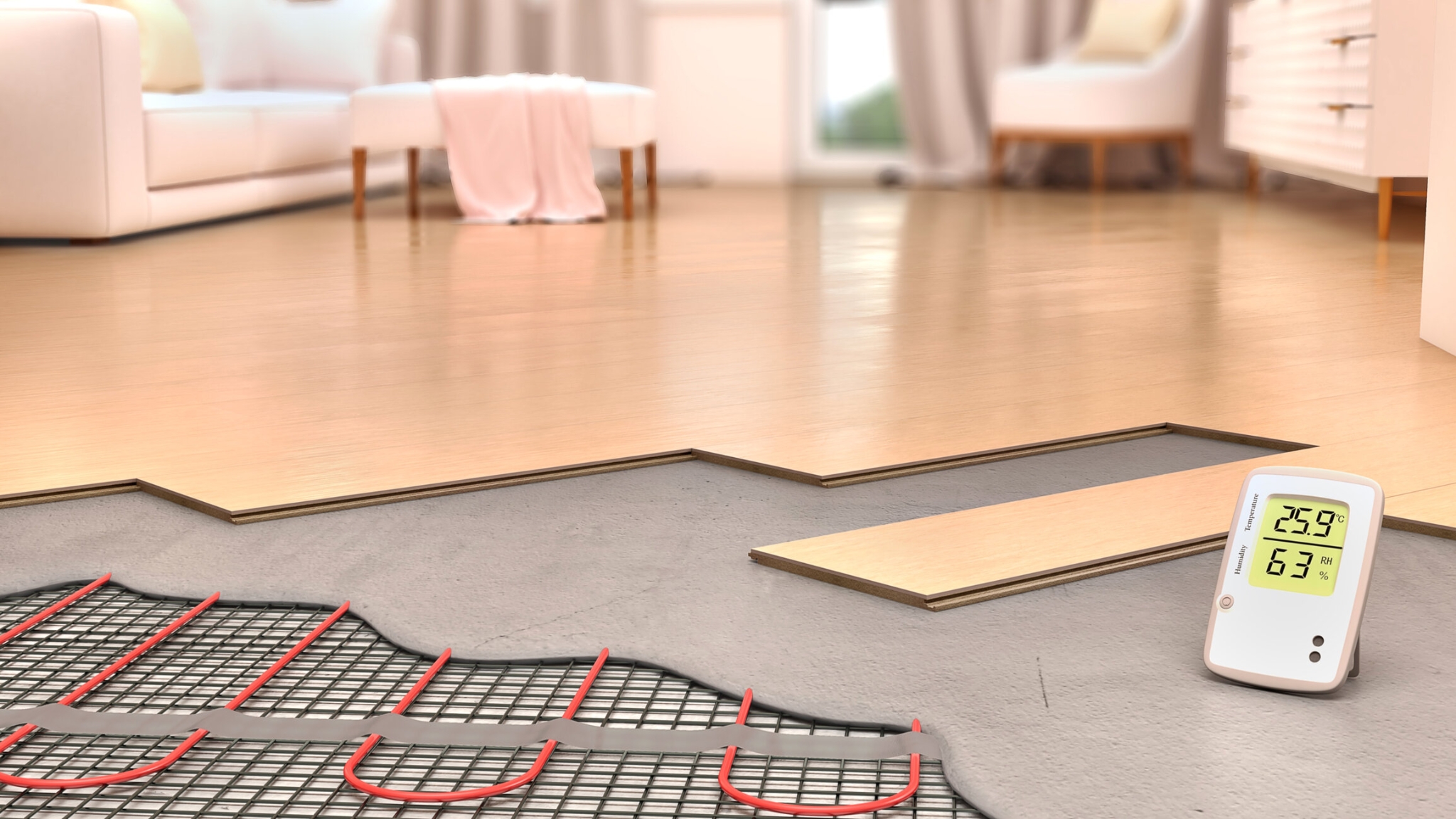 advantage of underfloor heating system